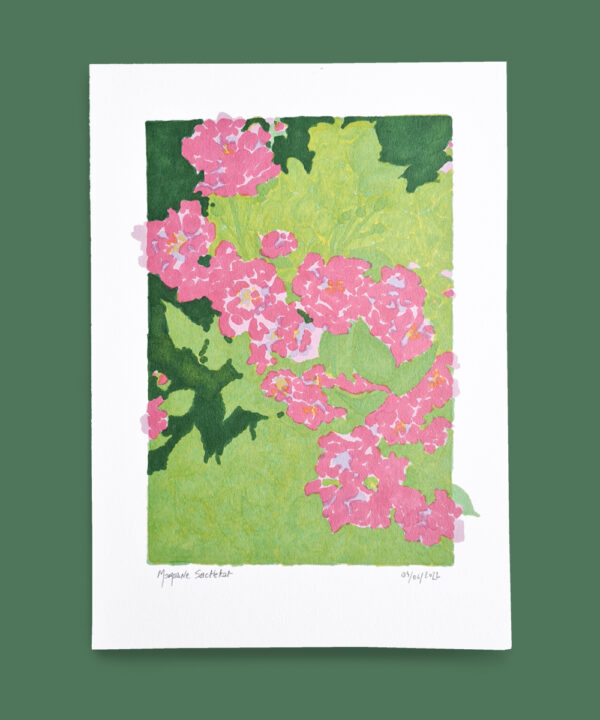 morgane sachetat artiste dessin oeuvre œuvre rose roses fleur rosier feutre fond verte foncé