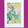 morgane sachetat dessin oeuvre œuvre feutre plante herbes besançon doubs fond violet rose