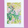 morgane sachetat dessin oeuvre œuvre feutre plante herbes besançon doubs fond violet