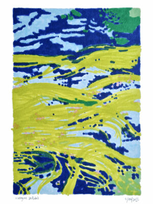 morgane sachetat dessin au feutre oeuvre œuvre originale algues macrophytes besançon rivière doubs